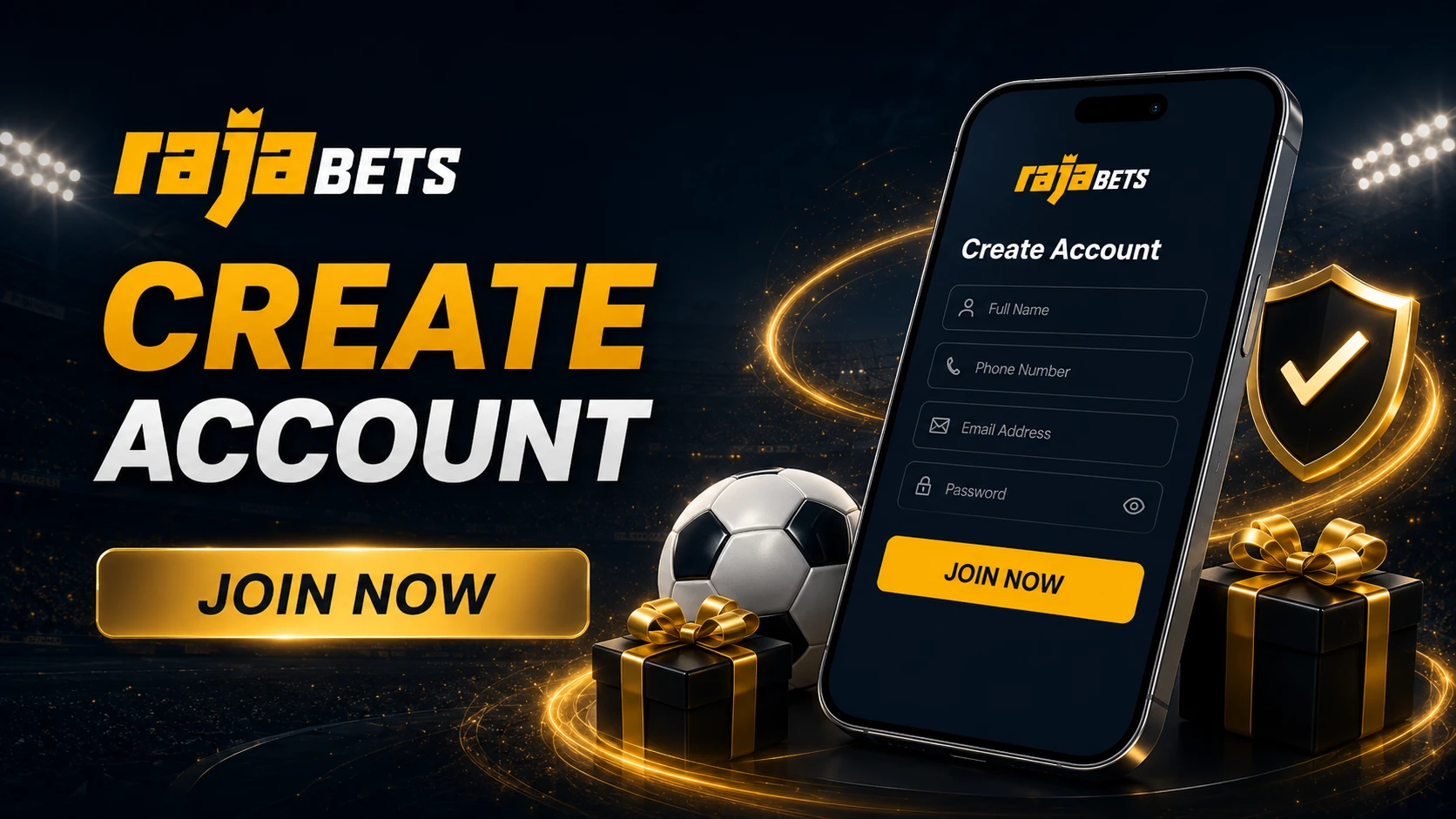 Create account in Rajabets casino india