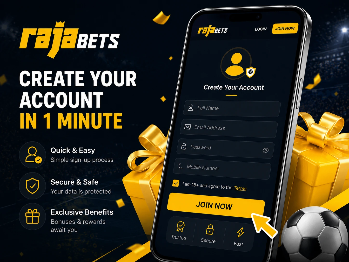 Rajabets registration